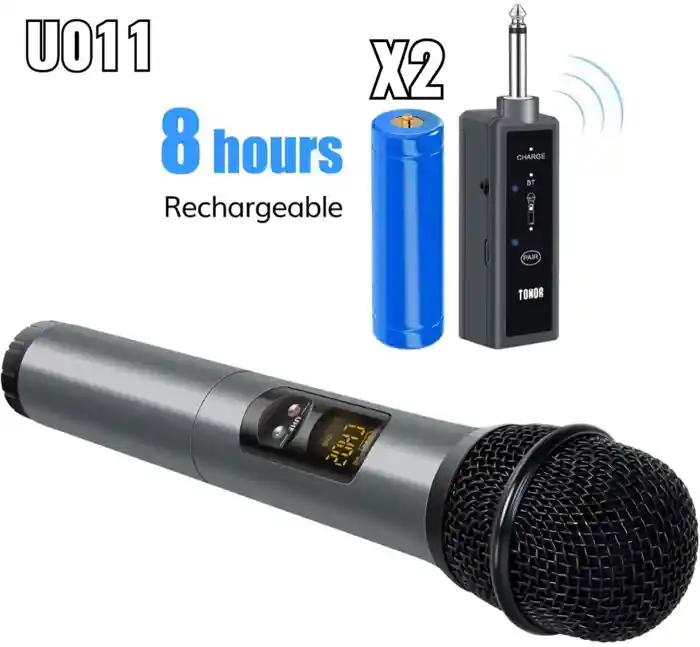 U011 UHF Professional Wireless Microphone With Receiver Handheld Microphone